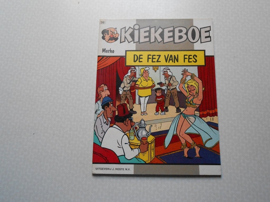 kiekeboe 39 De fez van Fes 1988 1 ste druk., Eén stripboek, Merho, Ophalen of Verzenden, Zo goed als nieuw