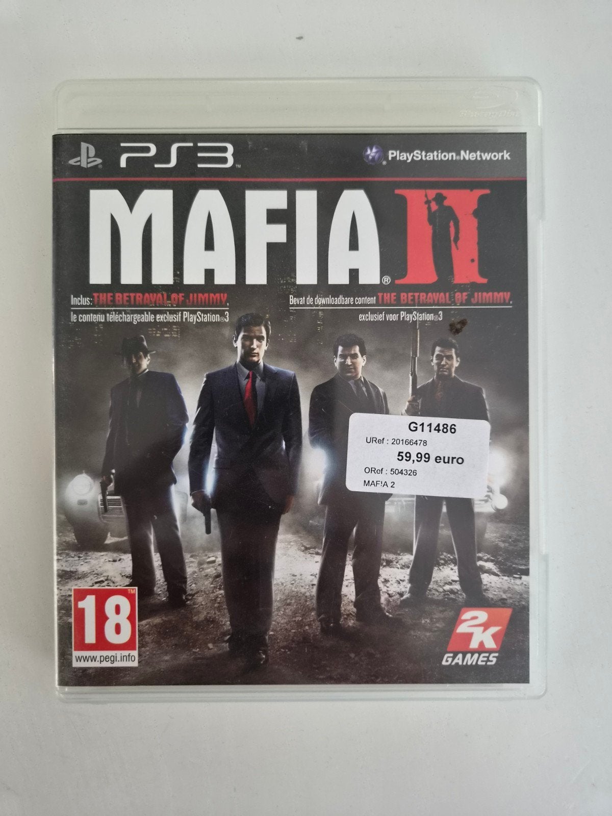 PS3 - Mafia II, Ophalen of Verzenden, Overige genres, Vanaf 18 jaar