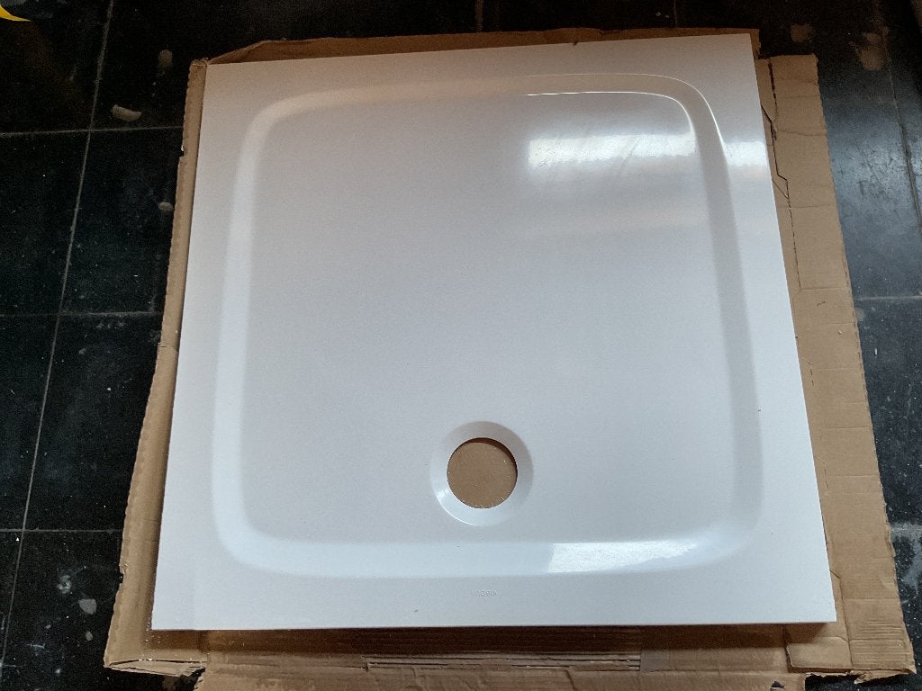 Receveur de douche 80 x 80 émail blanc, Enlèvement, Neuf, Douche