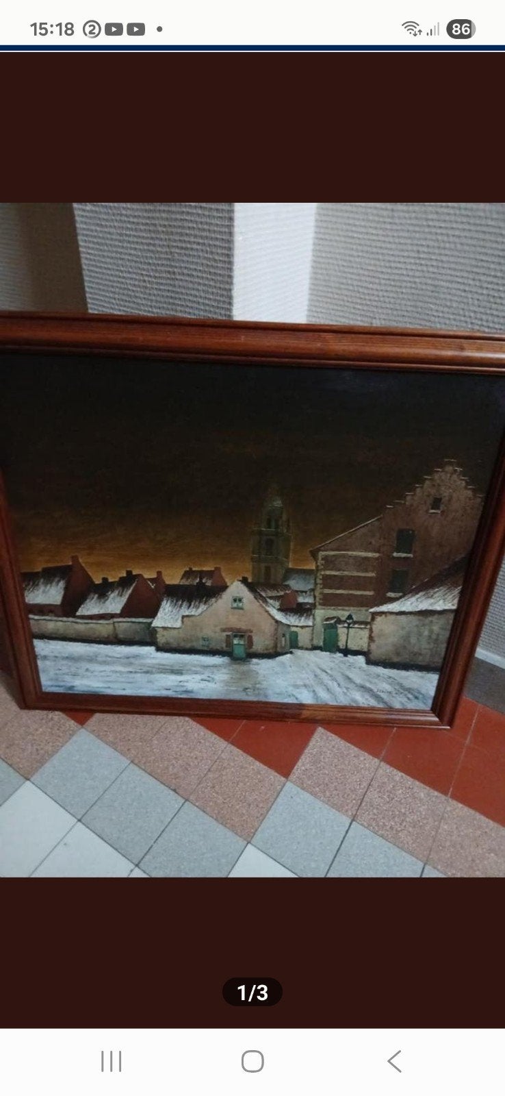 Schilderij jozef lucas Halle, Ophalen