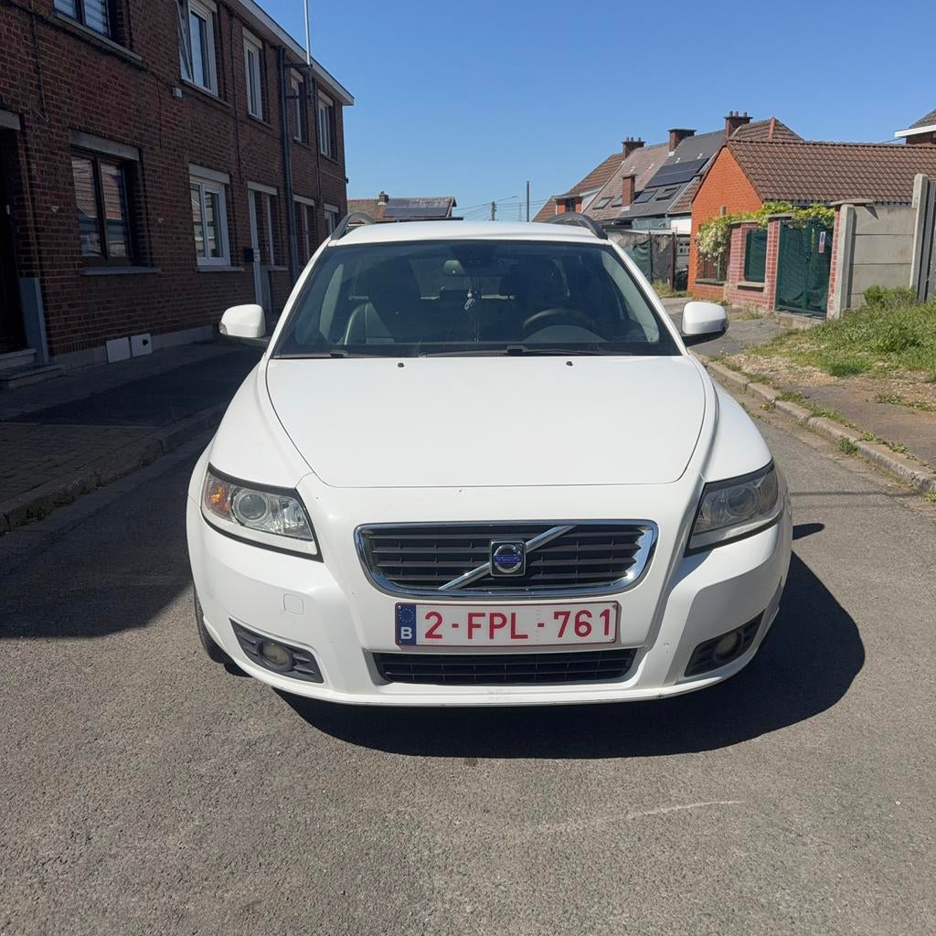 Volvo V50 E-drive 2010 diesel, Auto's, Volvo, Bedrijf, V50, ABS, Diesel, Euro 5, Break, 5 deurs, Handgeschakeld, Wit, Zwart, Ophalen