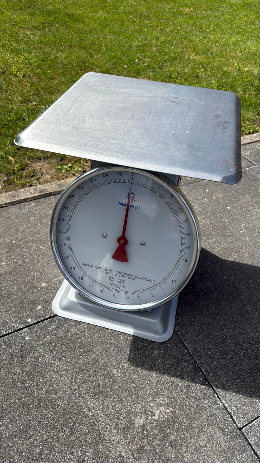Balance mécanique 30kg, Electroménager, Balances, Enlèvement, Utilisé