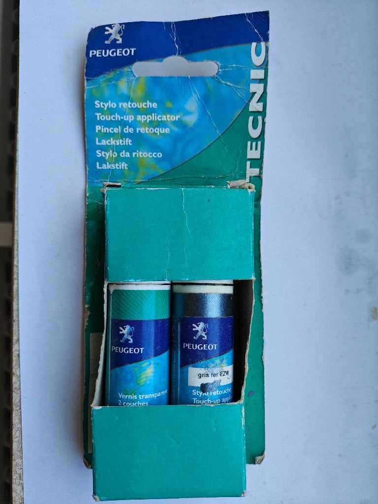Kit de retouche peinture Peugeot EZW (Gris Fer), Autos : Pièces & Accessoires, Carrosserie & Tôlerie, Peugeot, Neuf, Enlèvement ou Envoi
