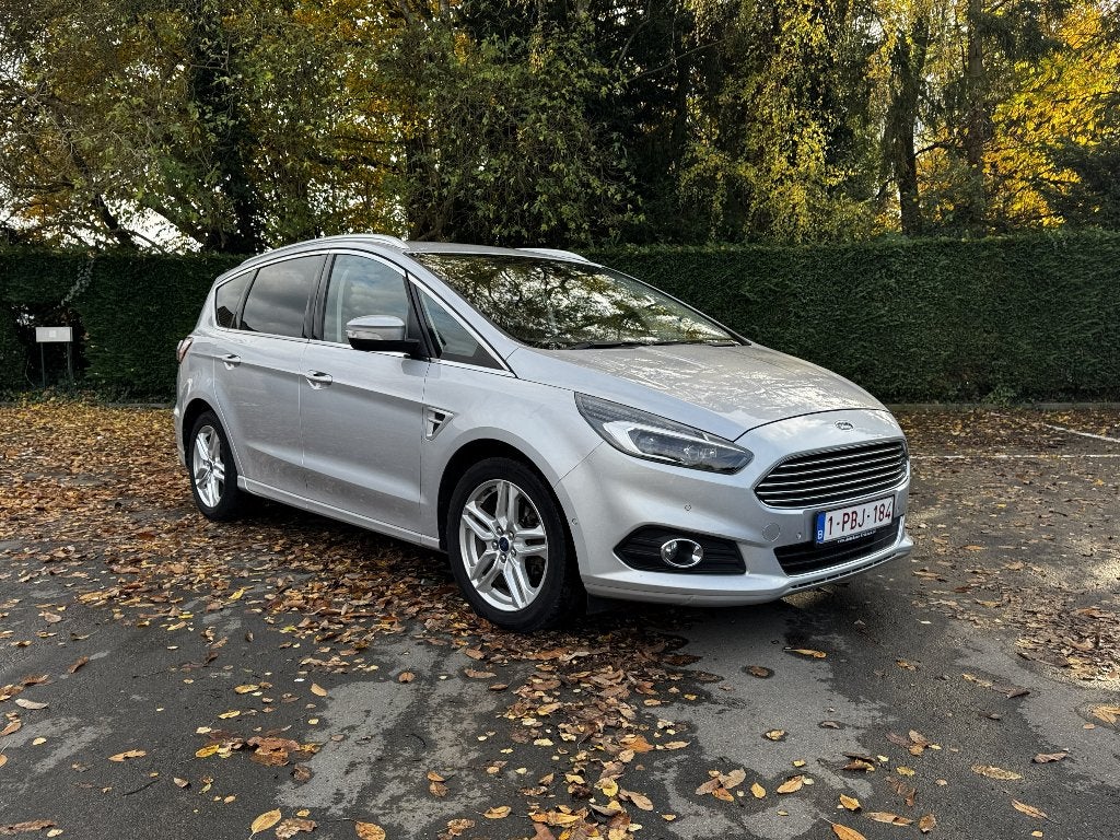 Ford S-max Titanium 2.0 Ecoblue 150pk 2018, Autos, Argent ou Gris, Achat, Noir, 5 portes