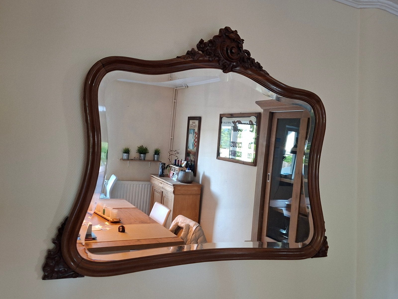 Miroir ancien, Enlèvement, Autres formes, 100 à 150 cm, Moins de 100 cm