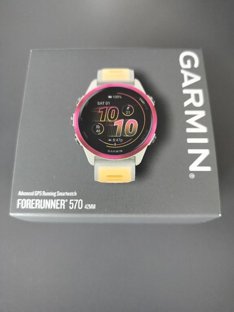 Smartwatch, Handtassen en Accessoires, Smartwatches, Ophalen, Gebruikt, Wit, Garmin