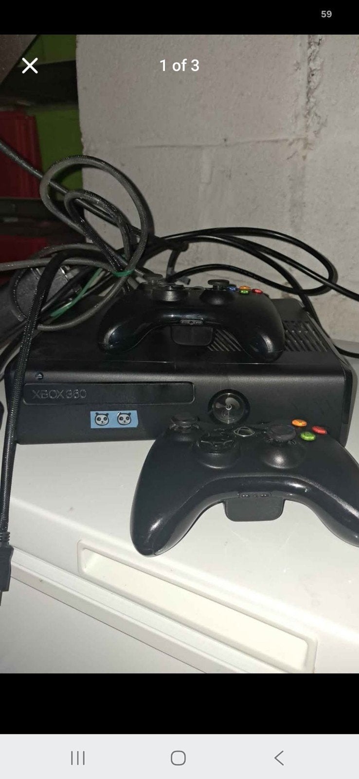 xbox 360 met toebehoren, Games en Spelcomputers, Ophalen, Gebruikt, Met 2 controllers, Met games