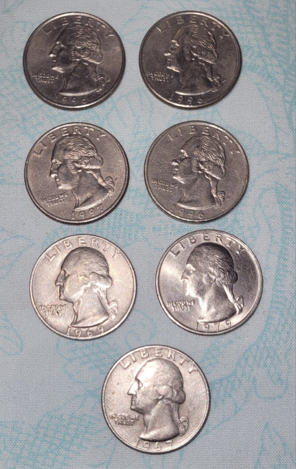 7 stuken van 1 dollar, Postzegels en Munten, Munten | Amerika, Ophalen