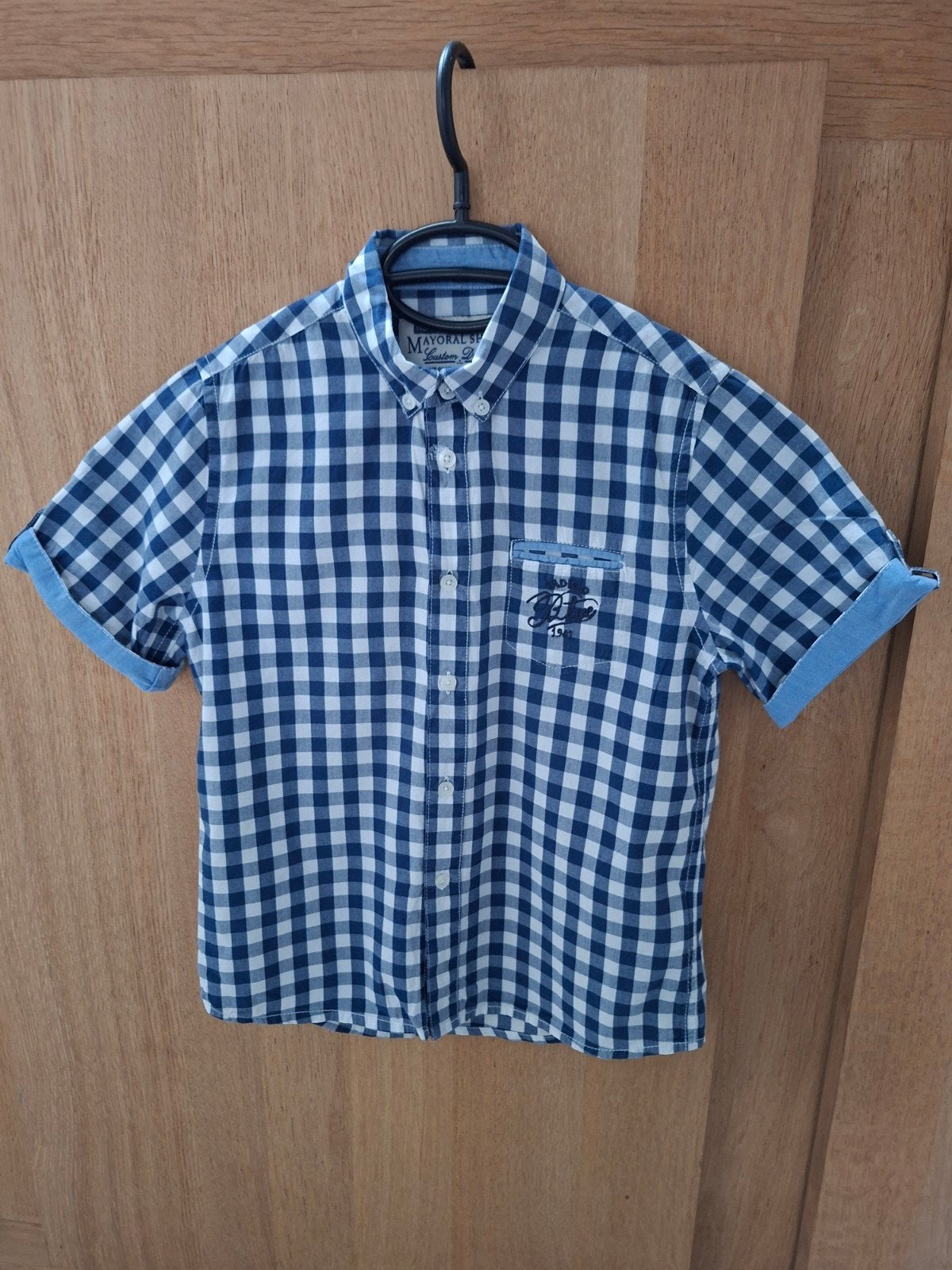 Mayoral hemd zomer, Kinderen en Baby's, Kinderkleding | Maat 122, Ophalen of Verzenden, MAYORAL, Jongen, Overhemd of Blouse