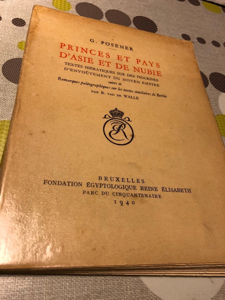 Princes and Pays d'Asie et de Nubie - G. Posener *1940, Enlèvement ou Envoi, G. Posener
