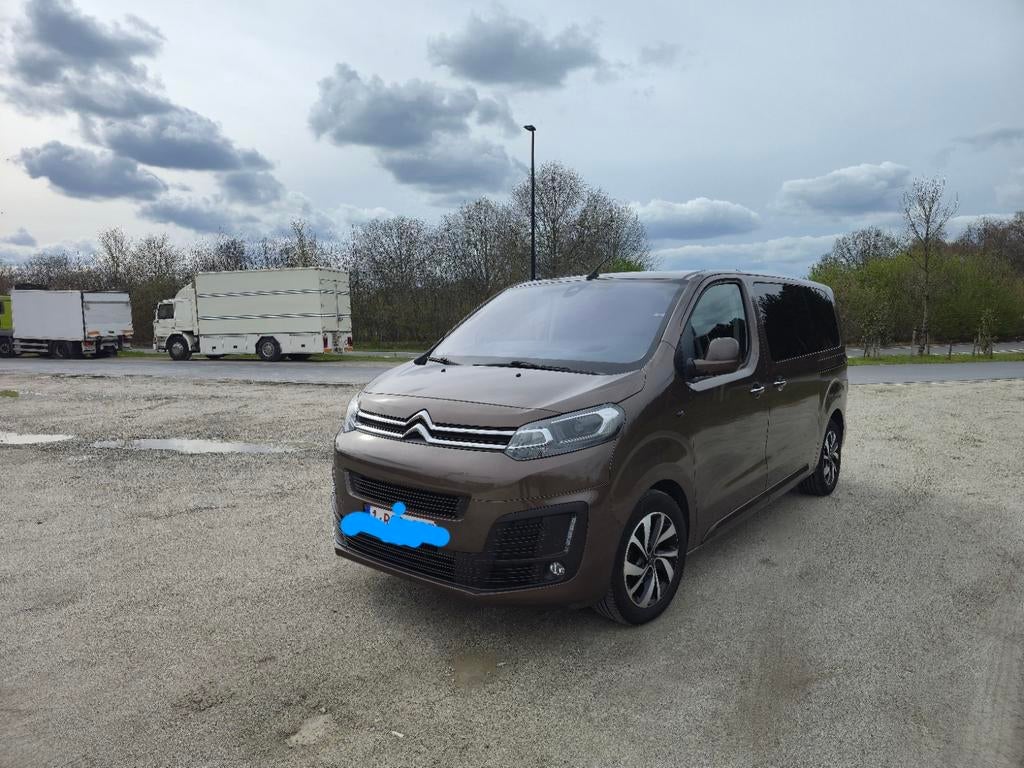Citroen spacetourer 2.0  ,vip business 180 pk, Auto's, Automaat, Monovolume, Bruin, Leder