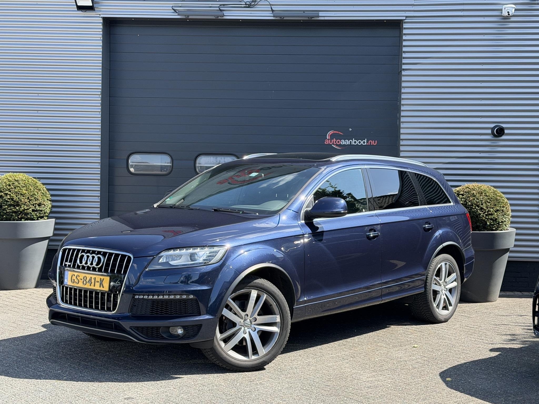 Audi Q7 3.0 TDI quattro Pro Line S 5+2 | Panoramadak | Camer, Auto's, Audi, Automaat, Zwart, Bi-Xenon koplampen, Blauw