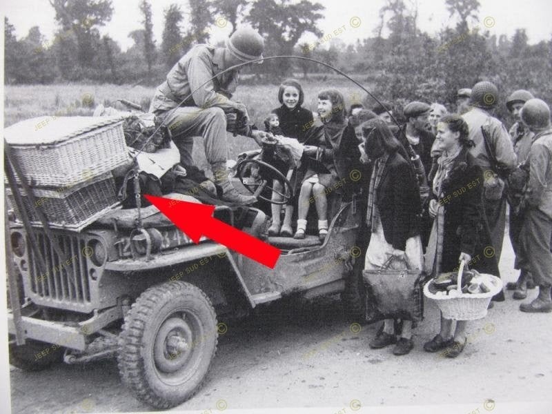 Hauban Jeep willys us authentique terrain Ardennes, Enlèvement