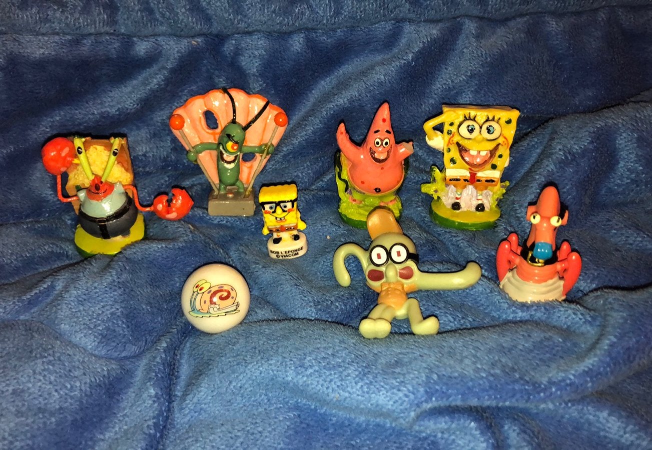 Figurines Bob l’éponge Nickelodeon, Utilisé