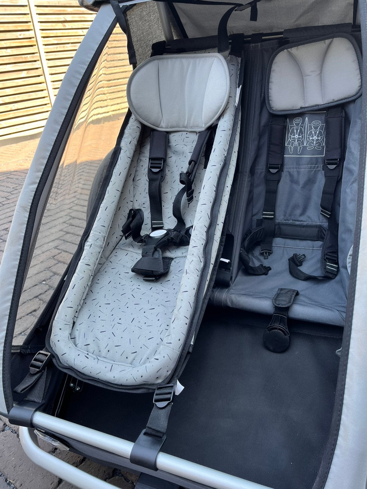 Siège bébé pour remorque à vélo Croozer, Enlèvement, Comme neuf, Remorque pour enfant