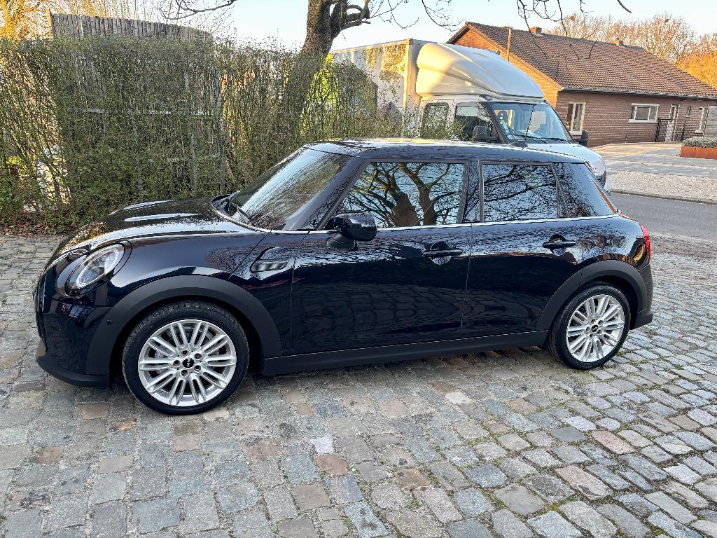 Mini cooper, Auto's, Blauw, Leder, Bruin, 5 deurs