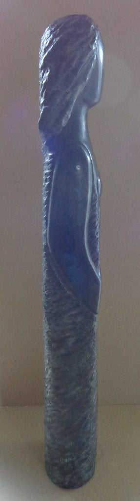 ONBEKEND / VROUWELIJK FIGUUR / SCULPTUUR BRONS / H=78cm, Ophalen, 50 - 100 cm, Zwart, Beeld