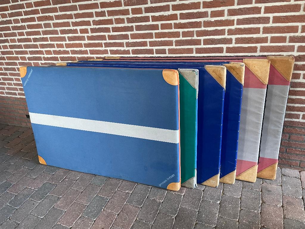 Turnmatten, gymmat turnmat, gymmatten sportmat, valmat, Sport en Fitness, Turnen, Ophalen, Gebruikt