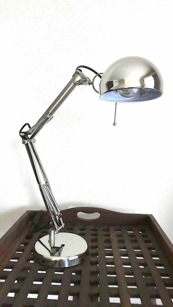 bureaulamp, Argenté, Comme neuf, Enlèvement, Métal