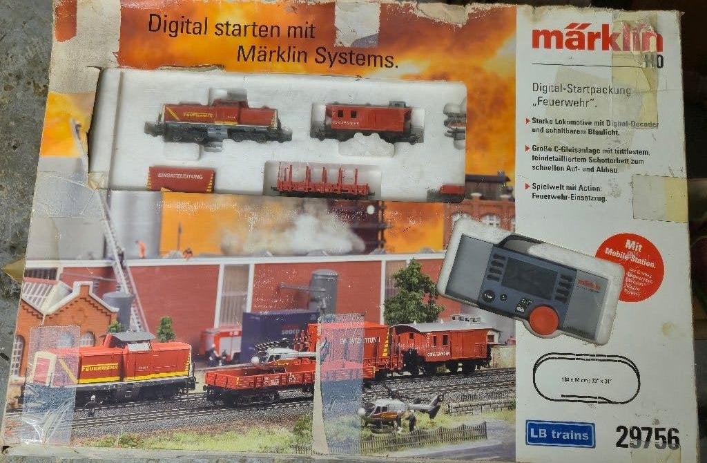 Coffret digital Märklin 29756 - Thème Pompiers (HO), Hobby & Loisirs créatifs, Enlèvement, Utilisé, Set de Trains, Märklin