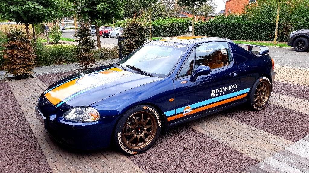 Honda CRX Del Sol Motegi ESI, Auto's, 4 cilinders, Cabriolet, Leder, Overige kleuren