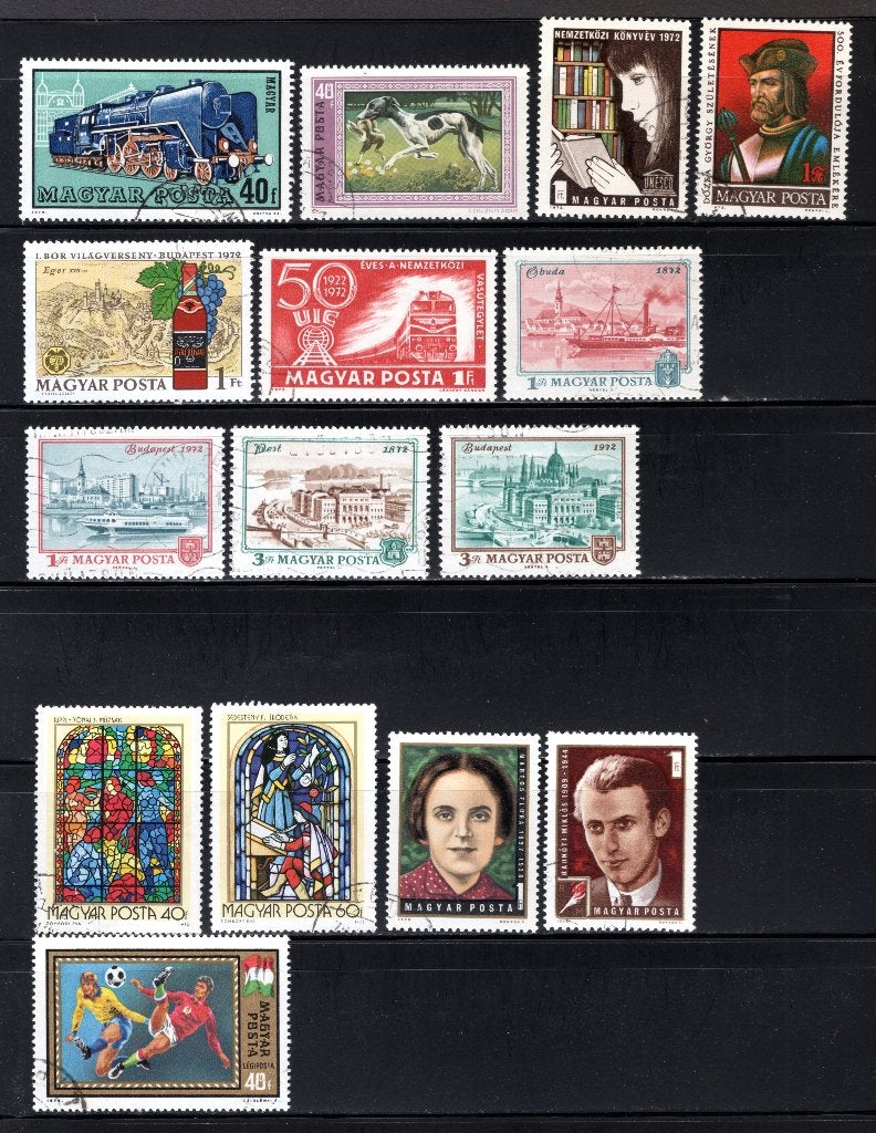 HONGARIJE Lot 1972 gestempeld, Verzenden, Gestempeld