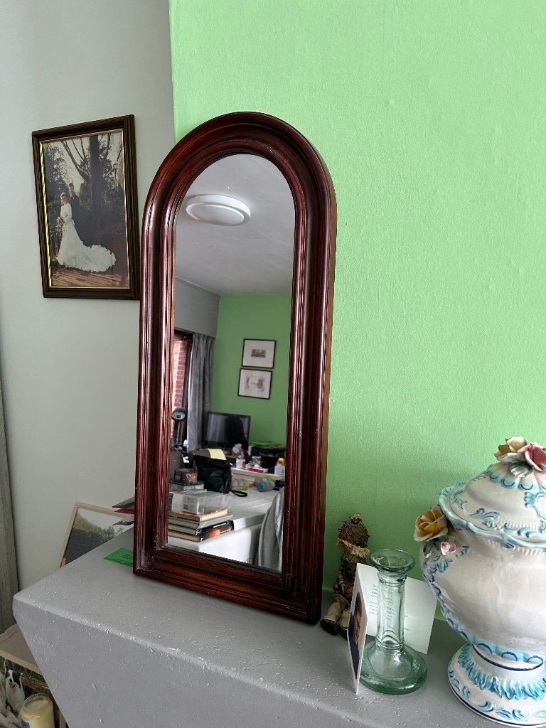 Prachtige vintage spiegel H73cm B35cm, Ophalen