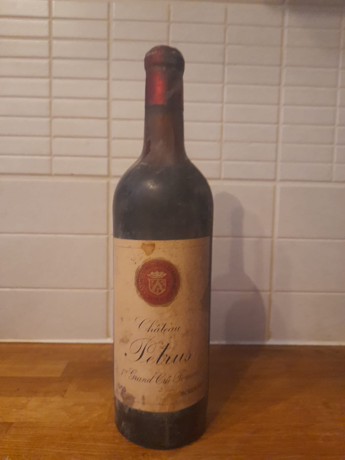 Chateau Petrus 1950 (RARE), Ophalen of Verzenden, Zo goed als nieuw