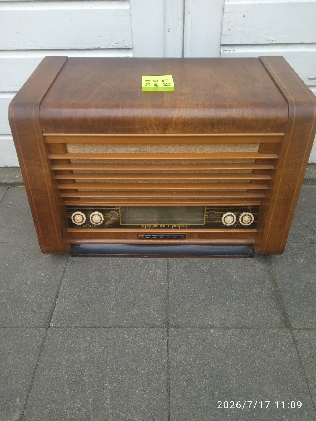 ACEC Sonofil 201 radio jaren 1948, Antiek en Kunst, Ophalen
