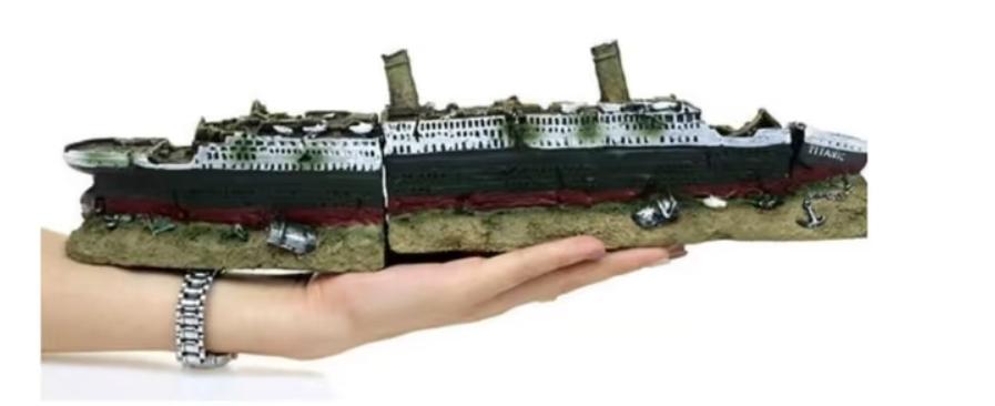 Décoration d'aquarium Sunken Titanic (36 cm), Enlèvement ou Envoi, Neuf