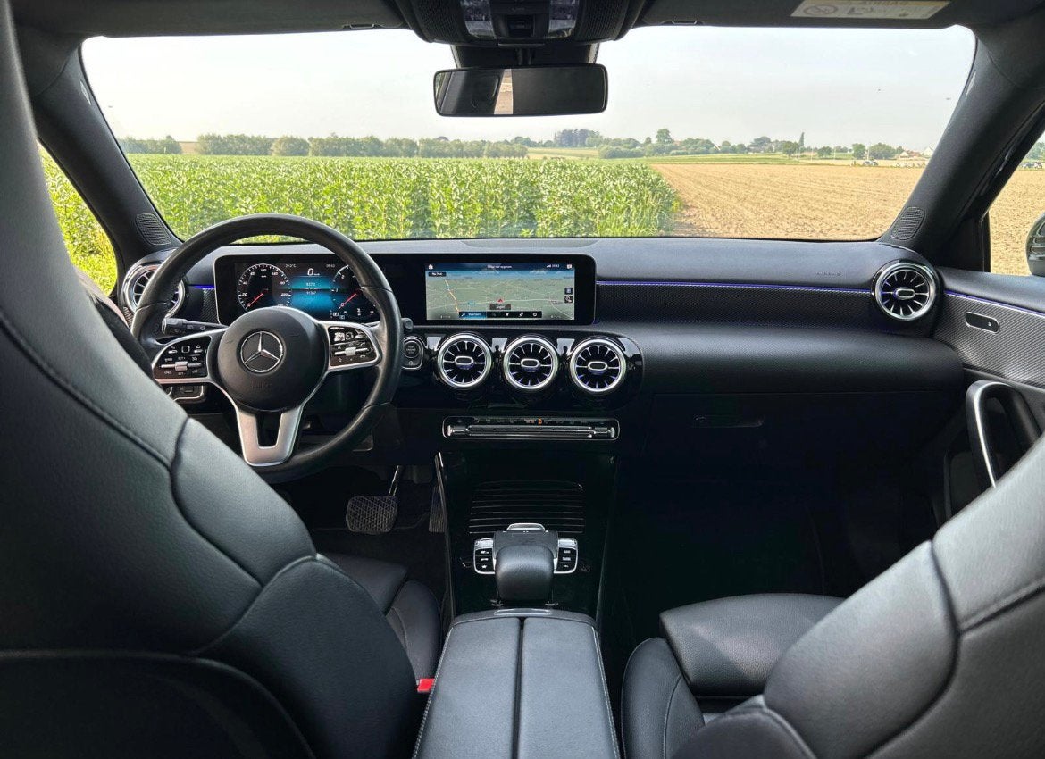 Mercedes-Benz A 180d (W177) AUTOMATIC (91500km), Auto's, Automaat, Euro 6, Zwart, Leder