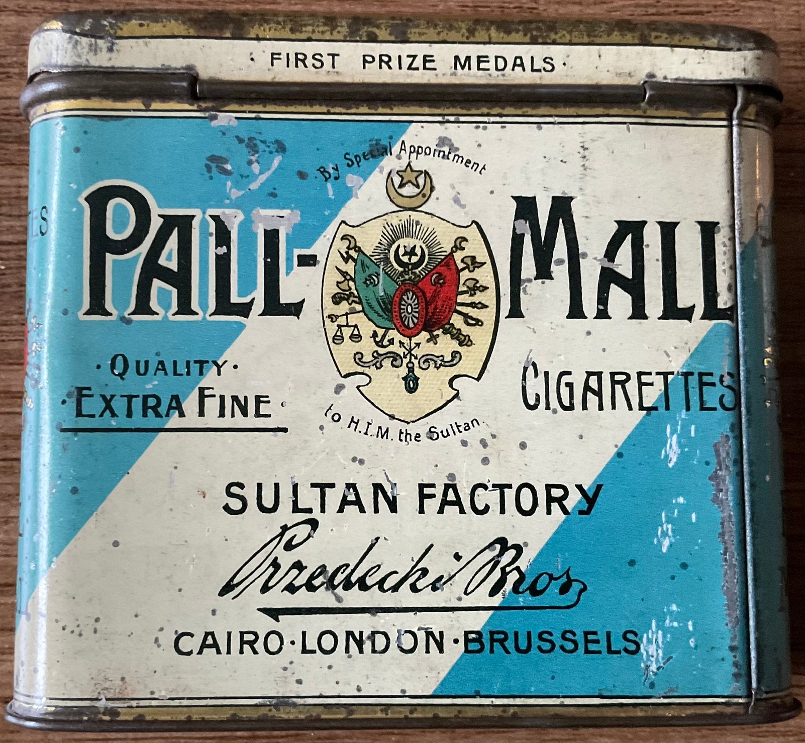 Oud PALL MALL CIGARETTES/blikje, Verzamelen, Ophalen of Verzenden, Zo goed als nieuw, Verpakking