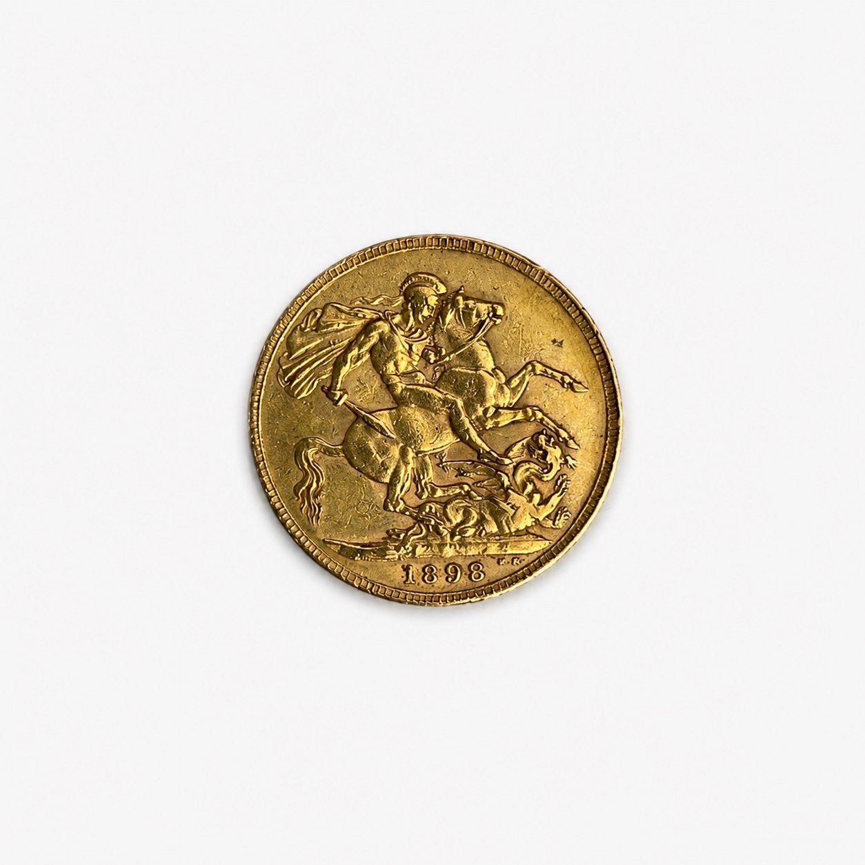 Golden Sovereign 1898 Queen Victoria Old Head — Saint George, Enlèvement ou Envoi, Or