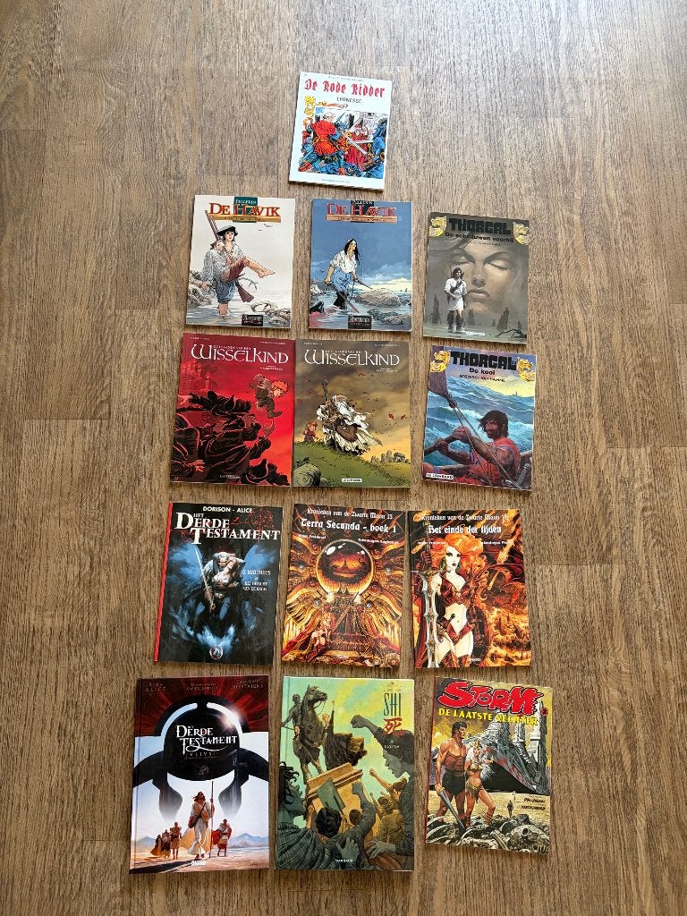 Lot van 13 strips, mix soft en hard cover, Nederlands, Meerdere stripboeken, Ophalen of Verzenden, Zo goed als nieuw