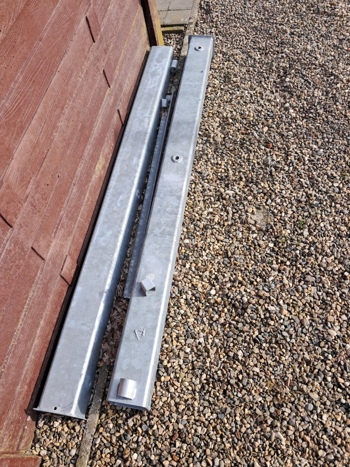 poort ( staal en verzinkt ), Tuin en Terras, Ophalen, 100 tot 150 cm, Nieuw, 200 cm of meer
