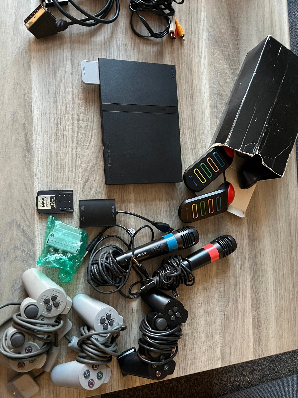 Playstation2, Ophalen, Gebruikt, Met 3 controllers of meer, Met games