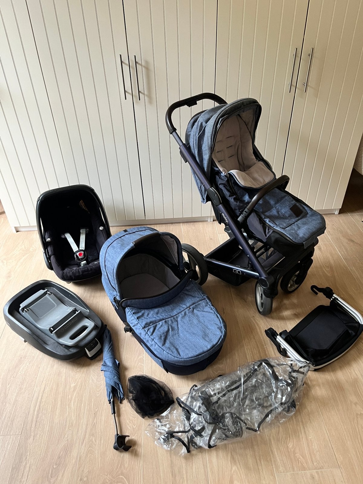 Mutsy Nio volledige set, Enlèvement, Utilisé, Mutsy, Avec siège auto