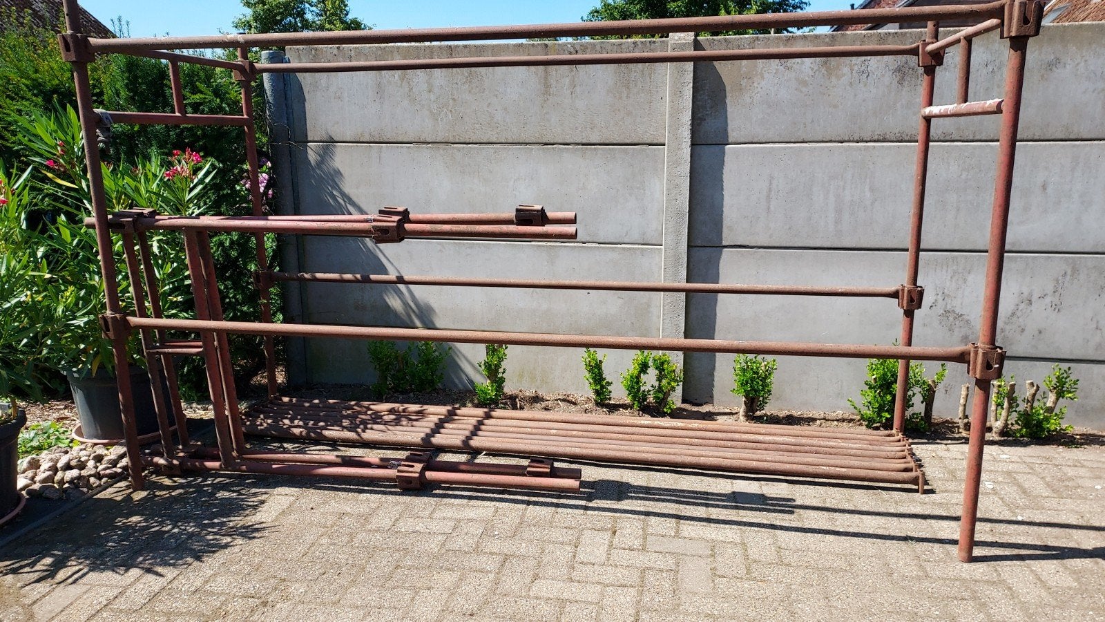 Stelling  hoogte3.70 m Br 1m op 3m lang, Bricolage & Construction, Enlèvement