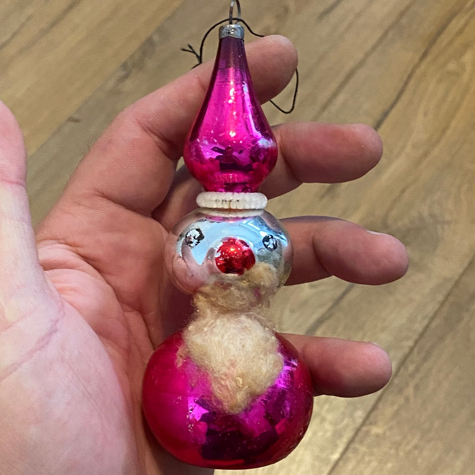 Boule Noël en verre vintage, Enlèvement ou Envoi, Comme neuf