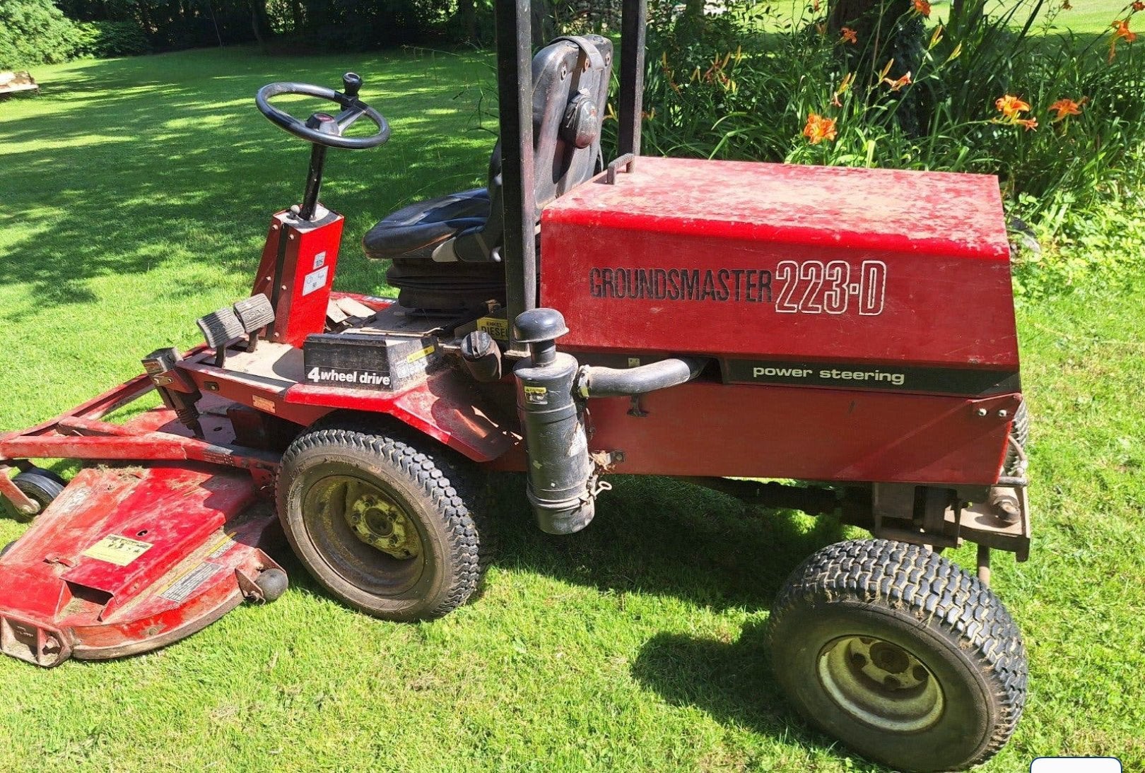 TORO Groundsmaster 223D diesel grasmaaier, Ophalen, Gebruikt, 120 cm of meer
