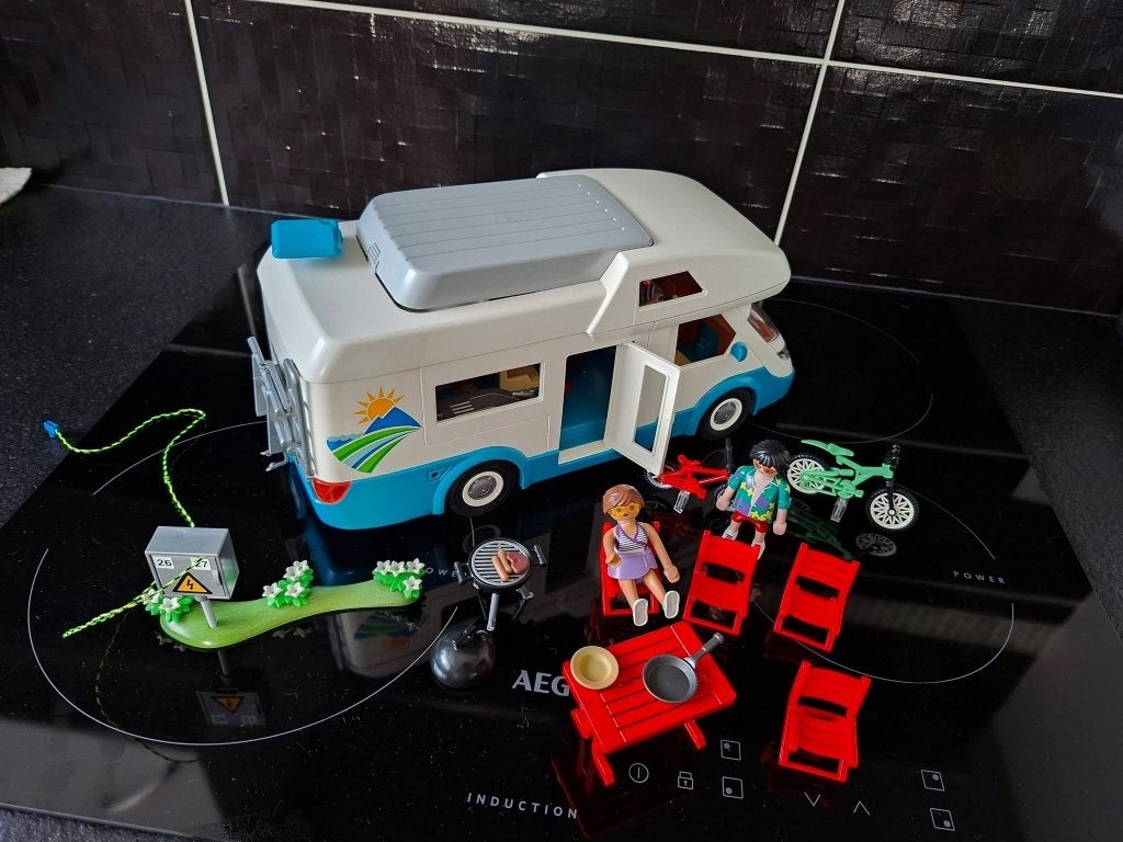Playmobile  camper, Ophalen of Verzenden, Zo goed als nieuw, Complete set, Voertuig