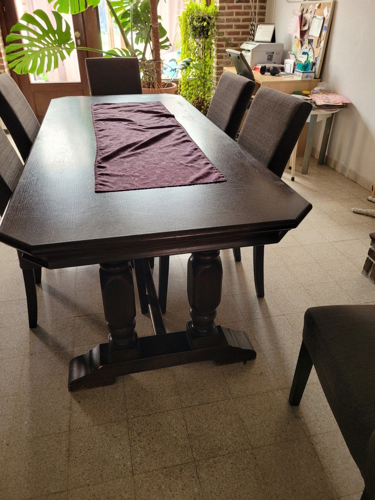 eiken tafel 210 cm x 70 cm, Huis en Inrichting, Ophalen