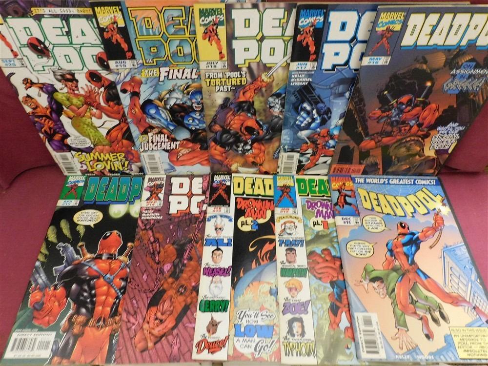 DEADPOOL 11 12 13 14 15 16 17 18 19 20 MARVEL COMIC RUN 1997, Amerika, Kelly woods, Ophalen of Verzenden, Zo goed als nieuw