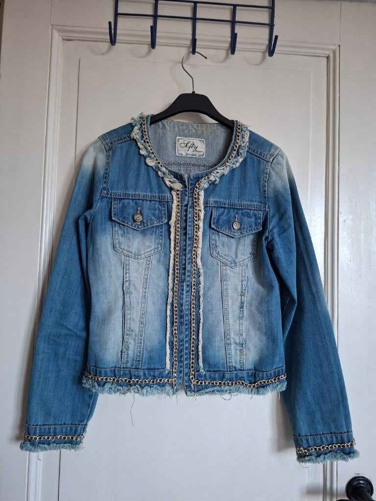Veste en jeans - Taille S, Kleding | Dames, Jassen | Zomer, Ophalen, Blauw, Maat 36 (S), Softy
