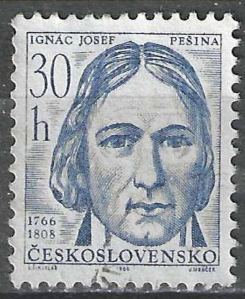 Tsjechoslowakije 1966 - Yvert 1464 - Beroemde personen (ST), Verzenden, Gestempeld