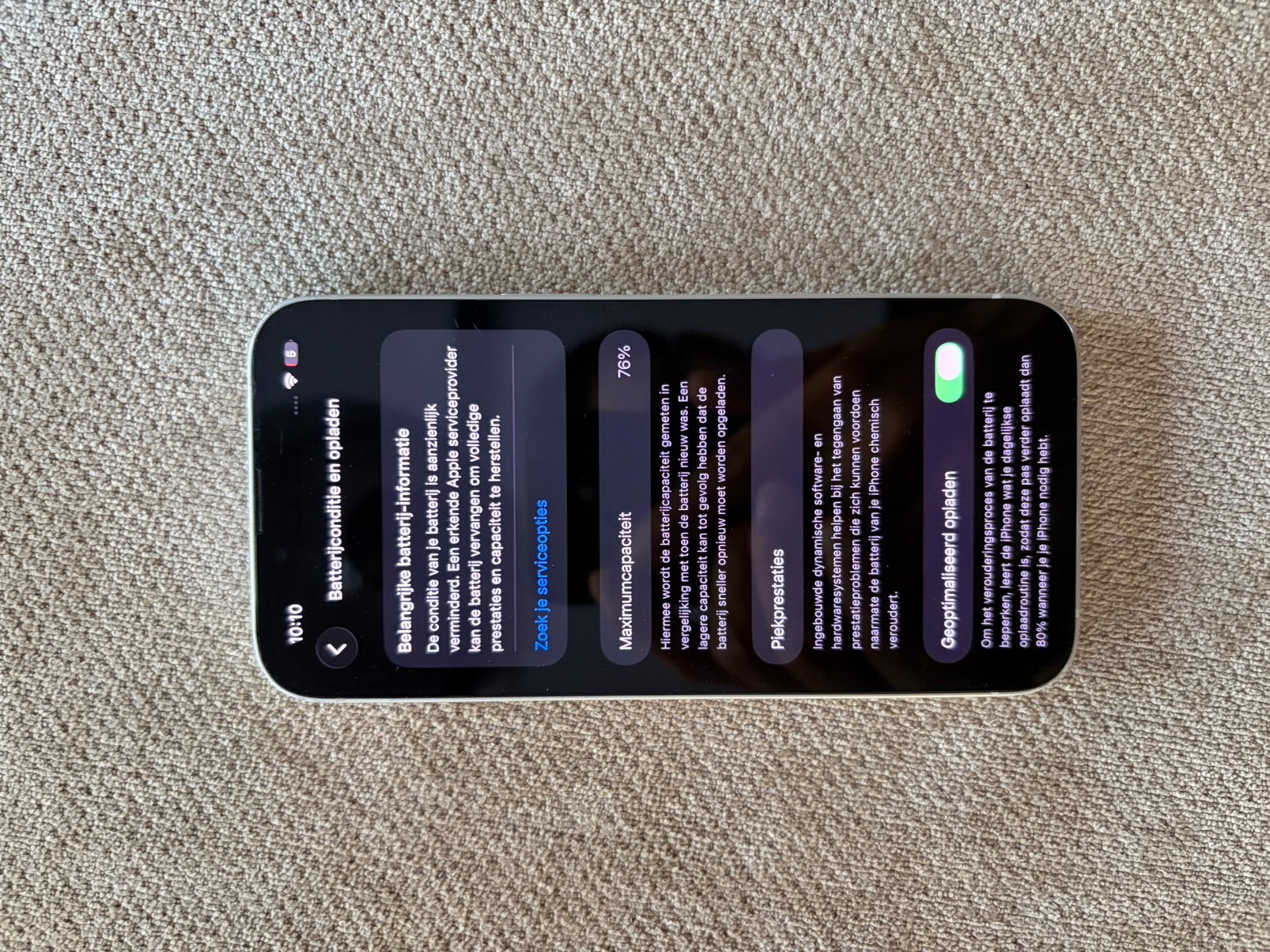 Iphone 13 128gb - werkt perfect - deukjes en krasjes, Telecommunicatie, Mobiele telefoons | Apple iPhone, Ophalen, 75 %, Wit, IPhone 13