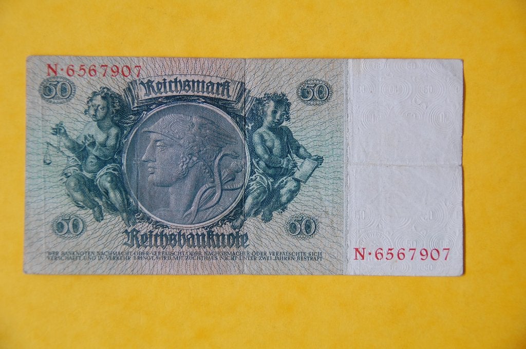 Deutsches REICH : 50 MARK 1933 N en très bon état, Envoi, Allemagne, Billets en vrac