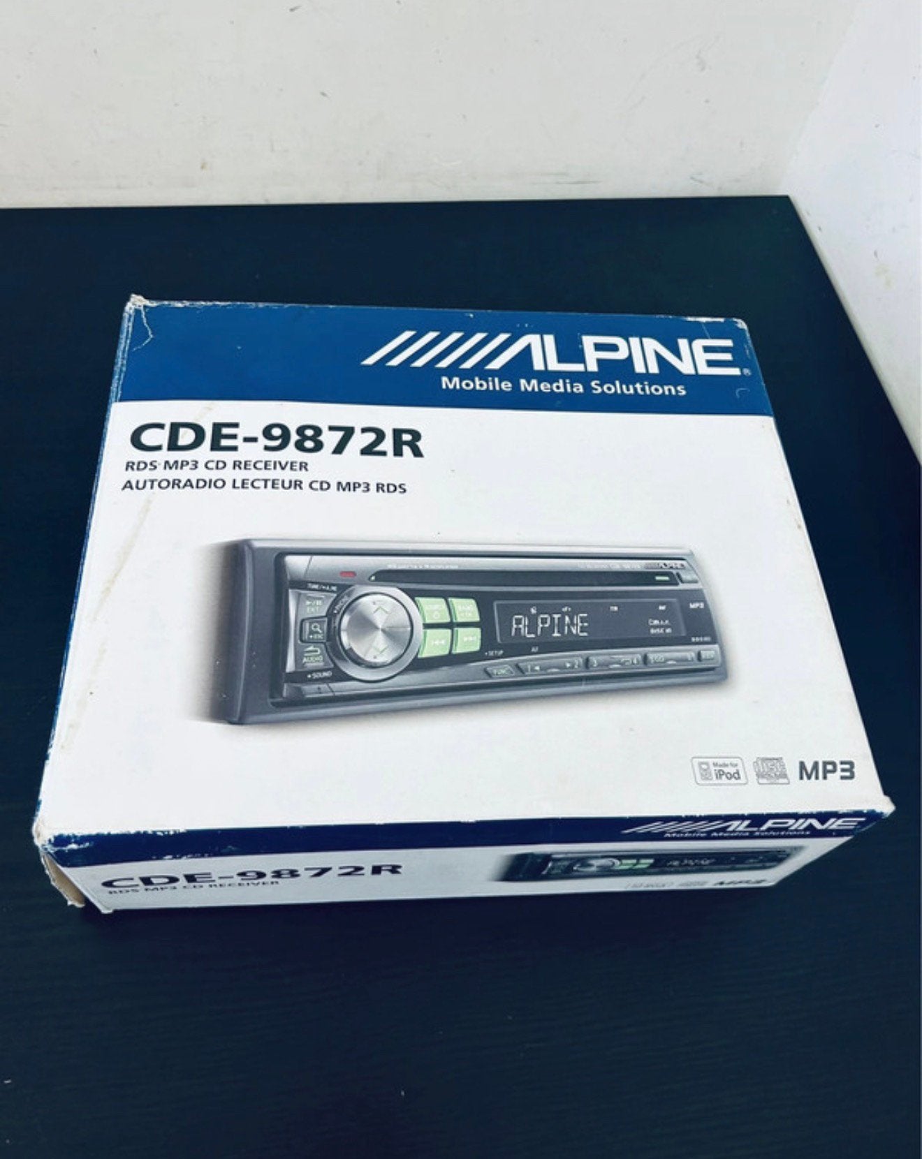 Alpine CDE-9872R Autoradio – CD /MP3  RDS In originele doos!, Enlèvement ou Envoi, Radio