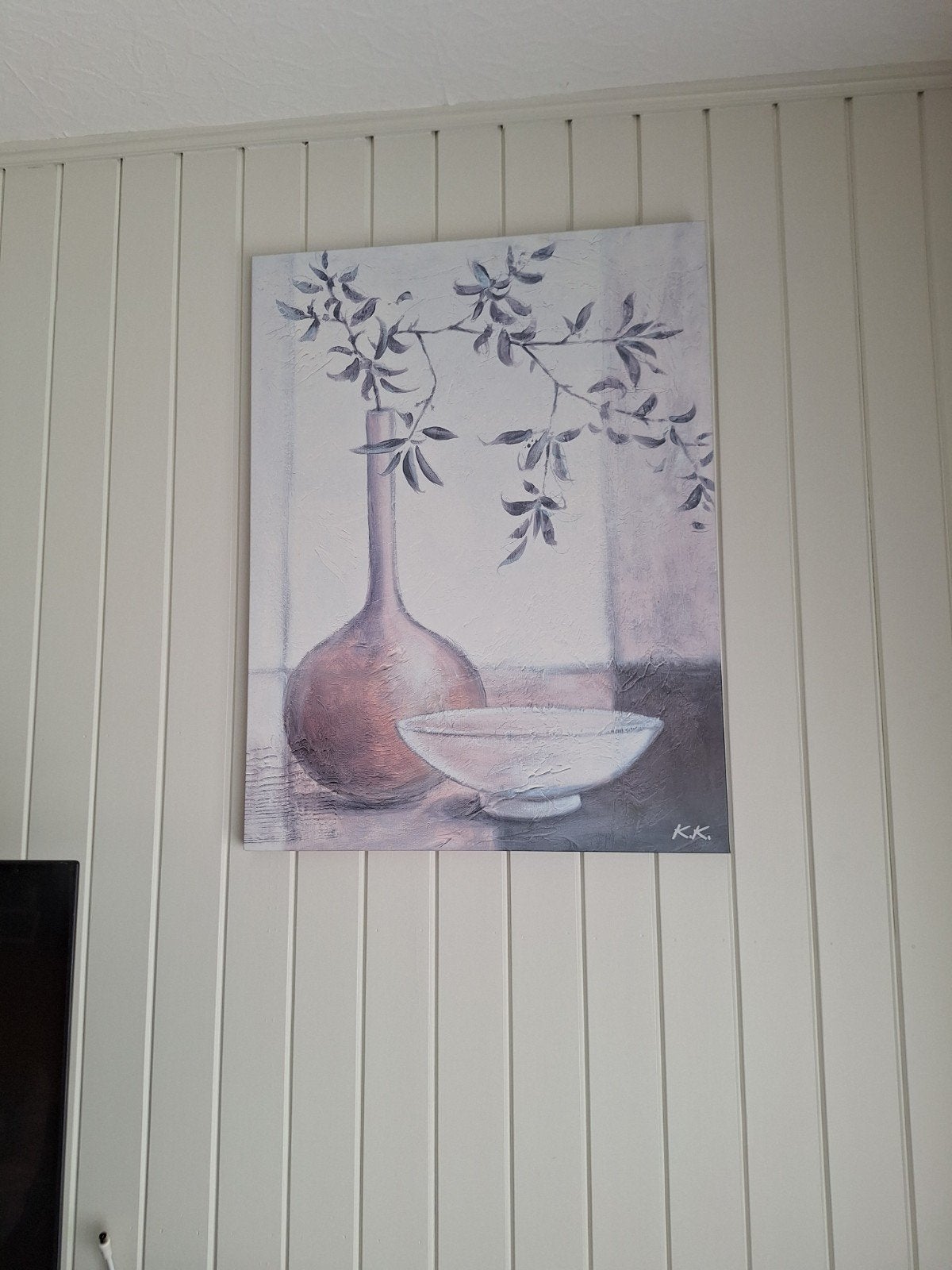 Vaas met bloemen, Ophalen