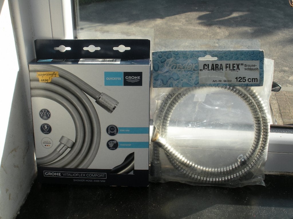 GROHE/CLARA Flexibles - Nieuwe douchepijp voor de badkamer, Huis en Inrichting, Ophalen of Verzenden, Nieuw, Met douche
